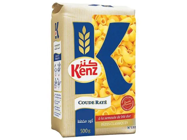 Pâtes coudes rayés Kenz 500g